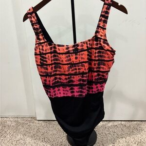 TYR Women's Swimsuit - Black and Tie-Dye